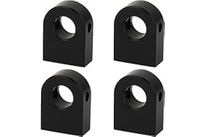 RZXYLRC 4PCS Body Post Mount CNC Aluminum for Axial SCX10 PRO 1/10 RC Crawler Upgrade,8G (Black)