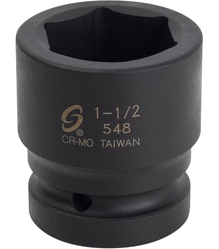 QTY 1 NEW SUNEX 548D IMPACT 1-1/2 DEEP SOCKET 1 DRIVE 6PT BLACK OXIDE SAE