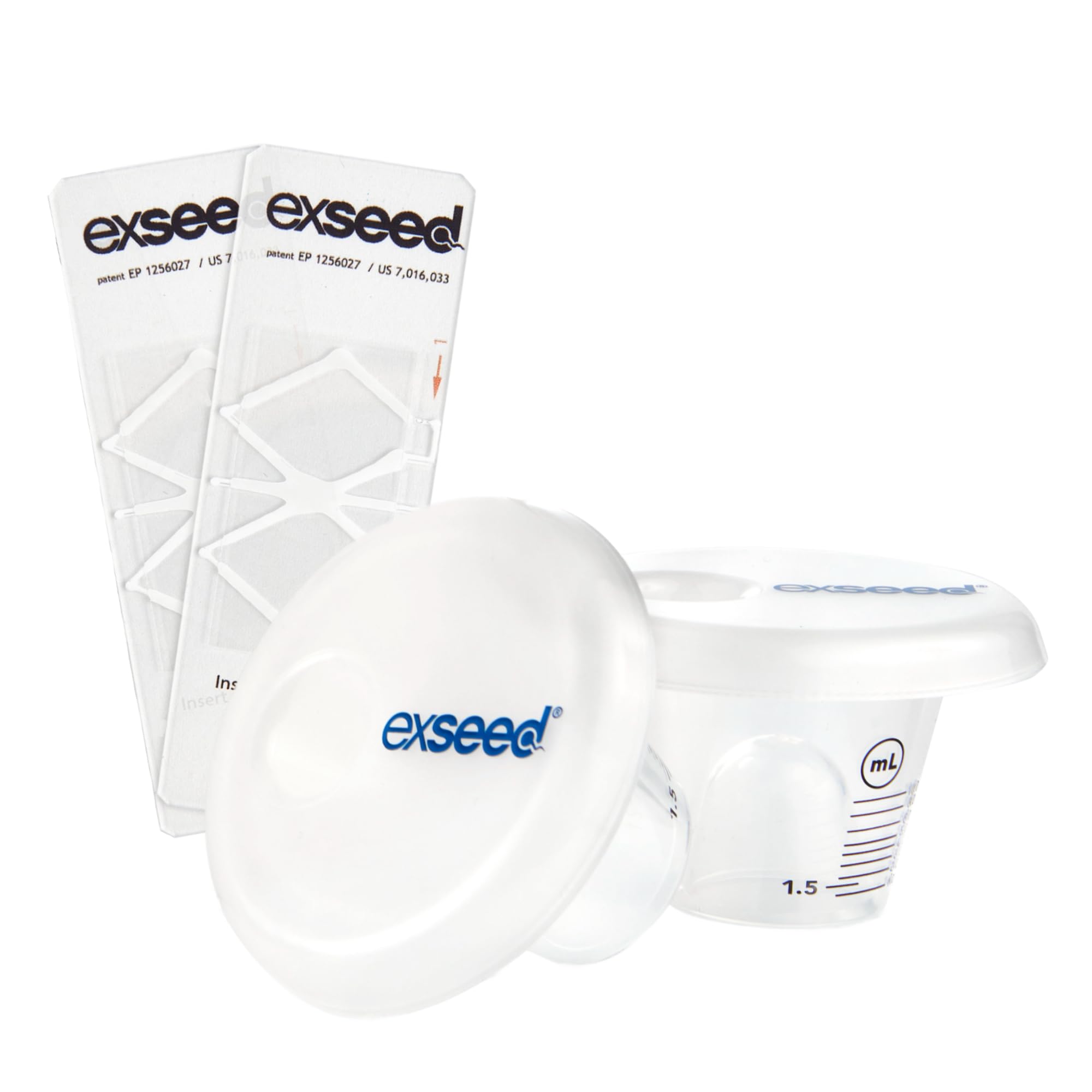 ExSeed Health - Sperm Test Refill Kit - 2 Test Supply - Compatible with All ExSeed Home Test Kits - Male Fertility Kit - Track Sperm Health - with Collection Cups, Sample Slides & Wipes