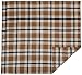 Amazon Brand – Pinzon Plaid Flannel Duvet Cover - King, Brown Plaid
