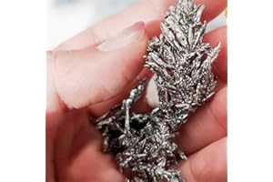 50g Titanium Tree Branches, 99.99% High-Purity Ti Crystals， for Element Sample Collection, Classroom Demonstrations, Scientif