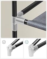SONGMICS 10 Tier Shoe Rack Cabinet Grey RXJ10G 27-35 Pairs Free Standing view 7