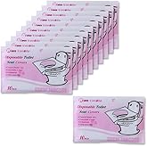 Flushable Paper Toilet Seat Covers, 11 Packs 110 Pieces, for Adults and Kids Potty Training, 100% Biodegradable - Travel Acce