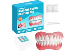 AIKAPLUS Moldable False Teeth - Upper and Lower Matching Set - Fix Your Smile at Within Minutes - 1PCS