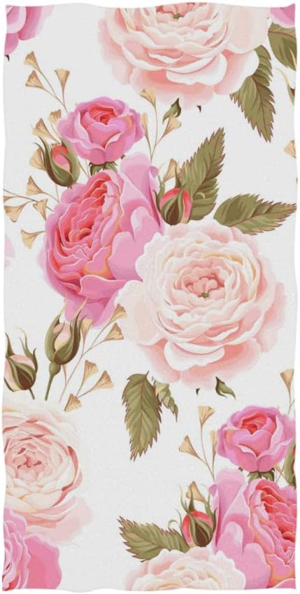 MOYYO Beautiful Floral Pink Roses Hand 