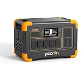 PECRON Portable Power Station E1000LFP, 1024Wh/1800W LiFePO4 Battery Backup | Solar Generator Expandable to 4096Wh, Fast Charging Power Station for Emergencies, Camping, RV, Home Use