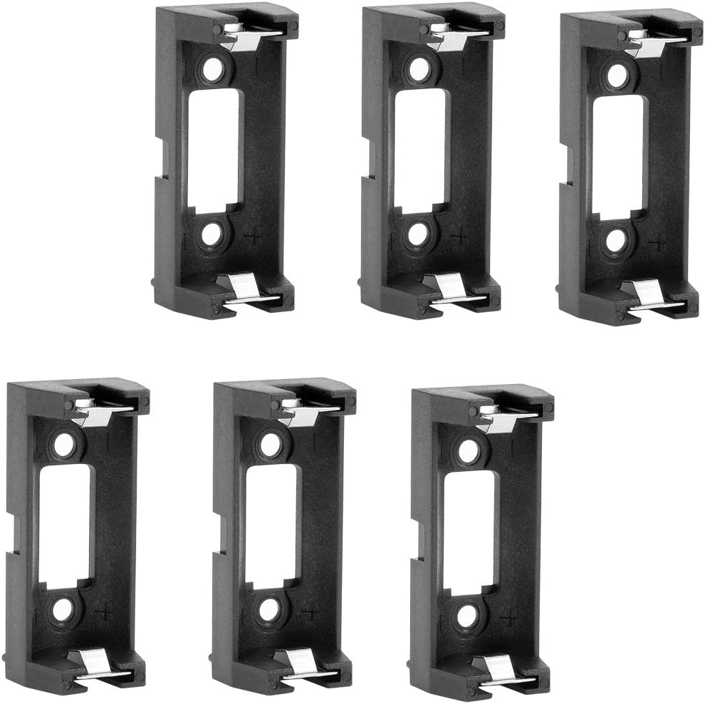 uxcell® 6Pcs CR123A CR123 Lithium Battery Holder Box Clip Case w PCB