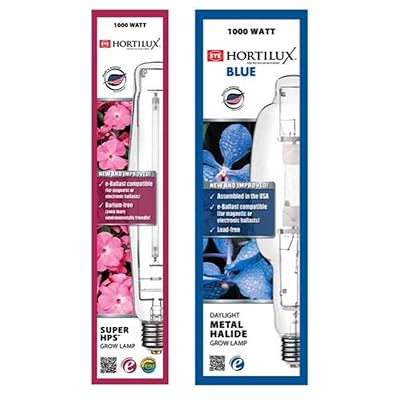Hortilux 1000w Lamp Bundle: Super HPS & Blue Jamaica | Ubuy