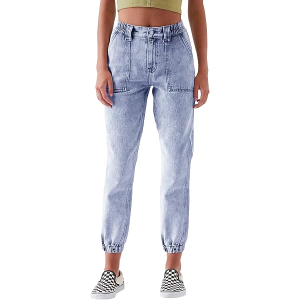 Desigual Women's Denim Long Trouser - Classic Denim Pants For Women