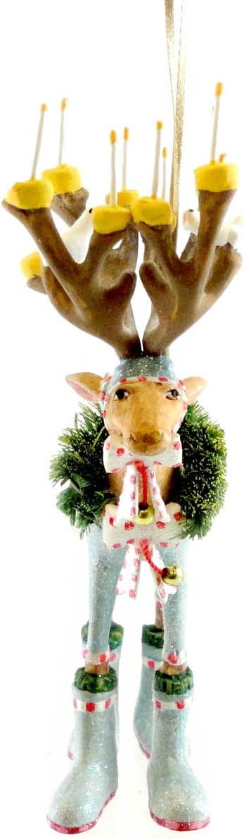 Amazon Com Patience Brewster Mini Dashaway Dasher Reindeer Ornament Christmas Holiday Tree Decoration Home Kitchen