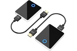 Binken Wireless HDMI Transmitter and Receiver, Wireless HDMI Extender Support 1080P@60 Hz, Support 2.4/5GHz for Streaming Video Audio from Laptop, Camera, Cable Box to HDTV Projector