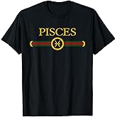 Pisces zodiac Feb March birthday Graphic art Pisces sign T-Shirt