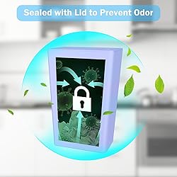 RTWDKFQ 3 Pack Bathroom Small Trash Can with