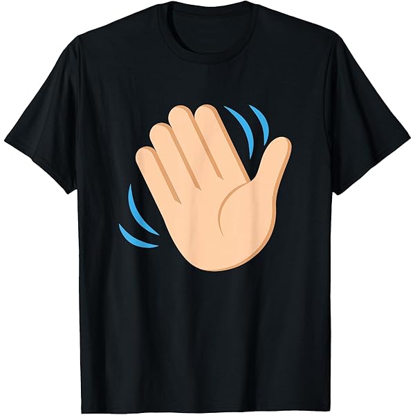 Amazon.com: Waving Hand Sign Hand Wave Waving Hand T-Shirt