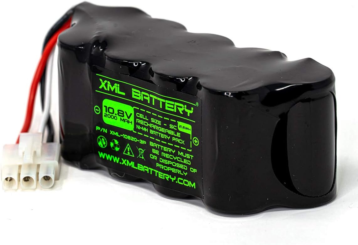 (1 Pack) XBT1106N SV1110 Shark Battery 10.8v 2000mAh Ni-MH SV11O6N SV116N SV1106N SV1110N Floor and Carpet Sweeper Replacement