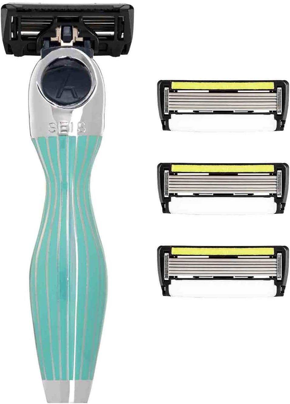SHAVELAB Seis Handrasierer mit 4x P.6+1 Klingen und Trimmer zur