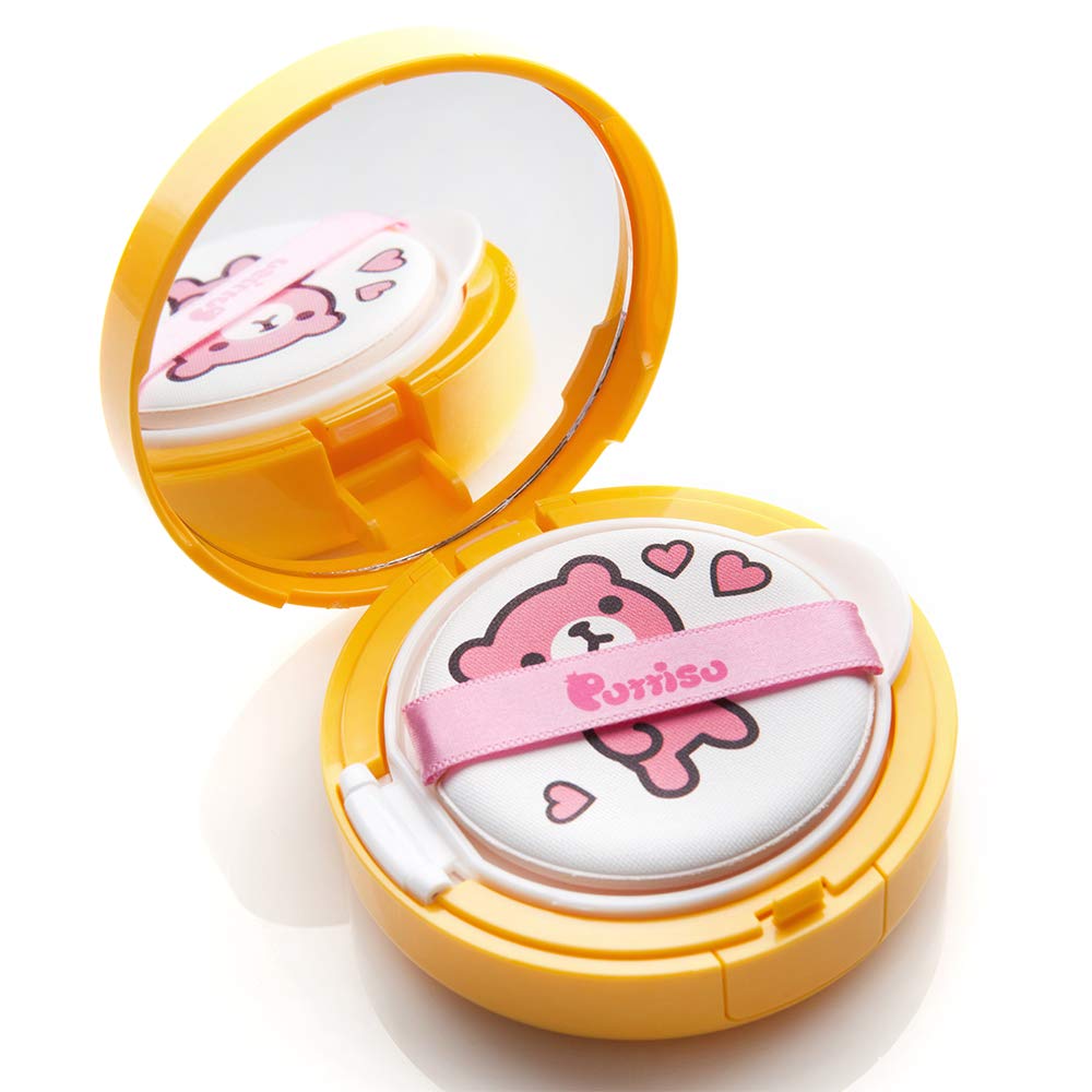 Puttisu Kids Sun Cushion SPF50 PA+++ UVB& UVA Protection Physical Sunscreen 15g (1 Pack)
