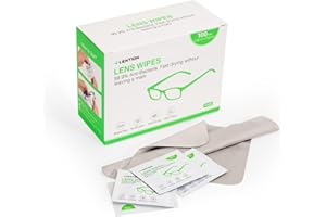 LENTION Pre-Moistened Lens Cleaning Wipes 100 Count, Individually Wrapped , Scratch-Free & Streak-Free Eye Glasses Cleaner wi
