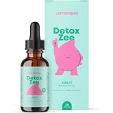JoySpring DetoxZee Kids Zeolite Mineral Drops, Berry, 30 Servings | Zeolite clinoptilolite with vitamin D3 and B12, mild berry liquid with a marked dropper, sugar-free, ages 3 and up