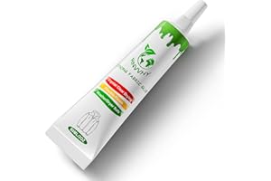 RNVVHY Fabric Glue Permanent, 60ml Super-Strong Clear Washable Fabric Adhesive for Clothing, Patches, Leather, Cotton, Denim, Polyester, Doll Repair (Fabric Glue Kits B)