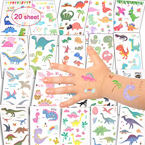 EKKONG Dinosaurier Temporäres Tattoos Set, temporäre Tattoos Sticker für ädchen/ Kinder/Frauen/Erwachsene, Kinder Party… – Bild 3
