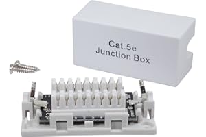 InstallerParts Cat.5E Junction Box - 110 Punch Down Type - Secure Shielded Outdoor Junction Box - UL Listed