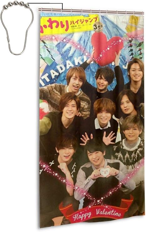 Amazon シャワーカーテンhey Say Jump カーテン 浴室 環境にやさしい 目隠し洗面所 間仕切り 取付簡単 シャワーカーテン シャワーカーテン 防水防カビ加工 遮光 浴室 環境にやさしい 目隠し洗面所 間仕切り 取付簡単 シャワーカーテン お風呂の窓用 カーテンリング付属