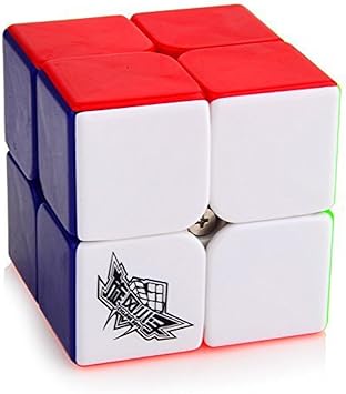 Cyclone Boys Speed Cube 2x2x2 Stickerless Magic Cube Puzzles Colorful 50mm