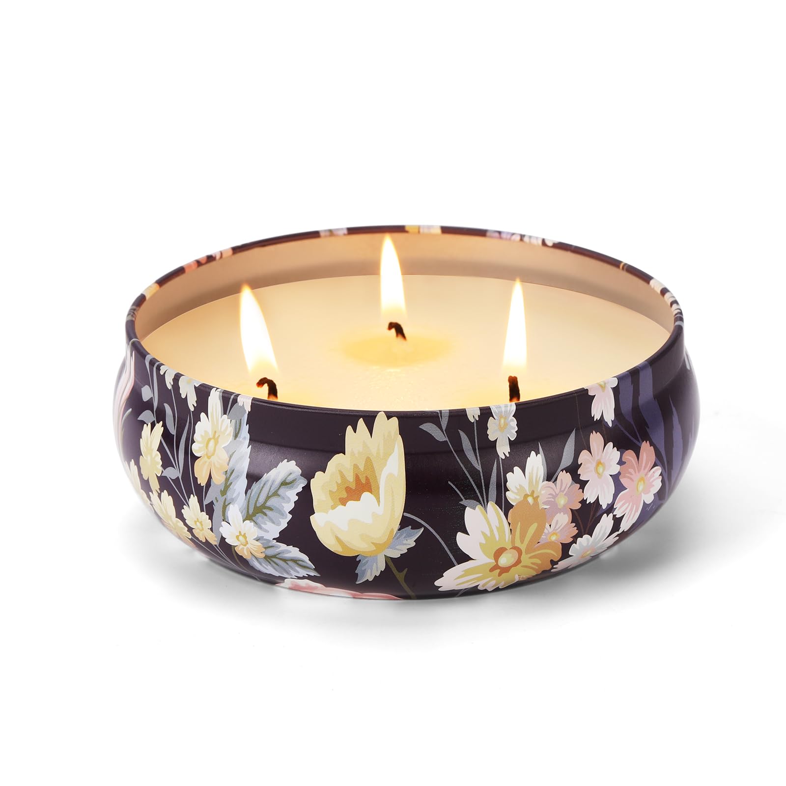 Photo 1 of Citronella Candles Outdoor – 1 Pack x 13.5oz, Large 3-Wick Soy Wax Tin Candles for Home Patio up to 75 Hours Burning, Lemograss Candle Bulk for Outside Garden Yard Balcony, Summer Camping Huge Candle