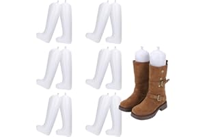 kilofly 12" Inflatable Boot Shapers Stretchers [Set of 3/6 Pairs] White