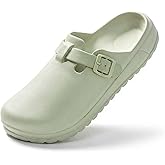 SECHRITE Womens Work Clogs Arch Support Slip-On Mules Slip Resistant Garden Nurse Chef Kitchen Shoes Cushioned Printed Sandals Slippers