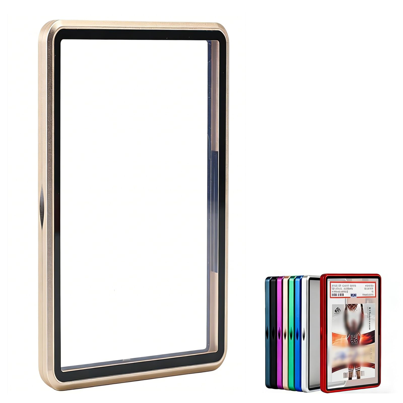 Premium Graded Trading Card Protector for Pokémon-35pt PSA & CGC Slab Bumper Guard,UV & Scratch Resistant & Magnetic Closure | Aluminum Frame Card Storage Holders for Sports & Gaming (Gold) — image 1