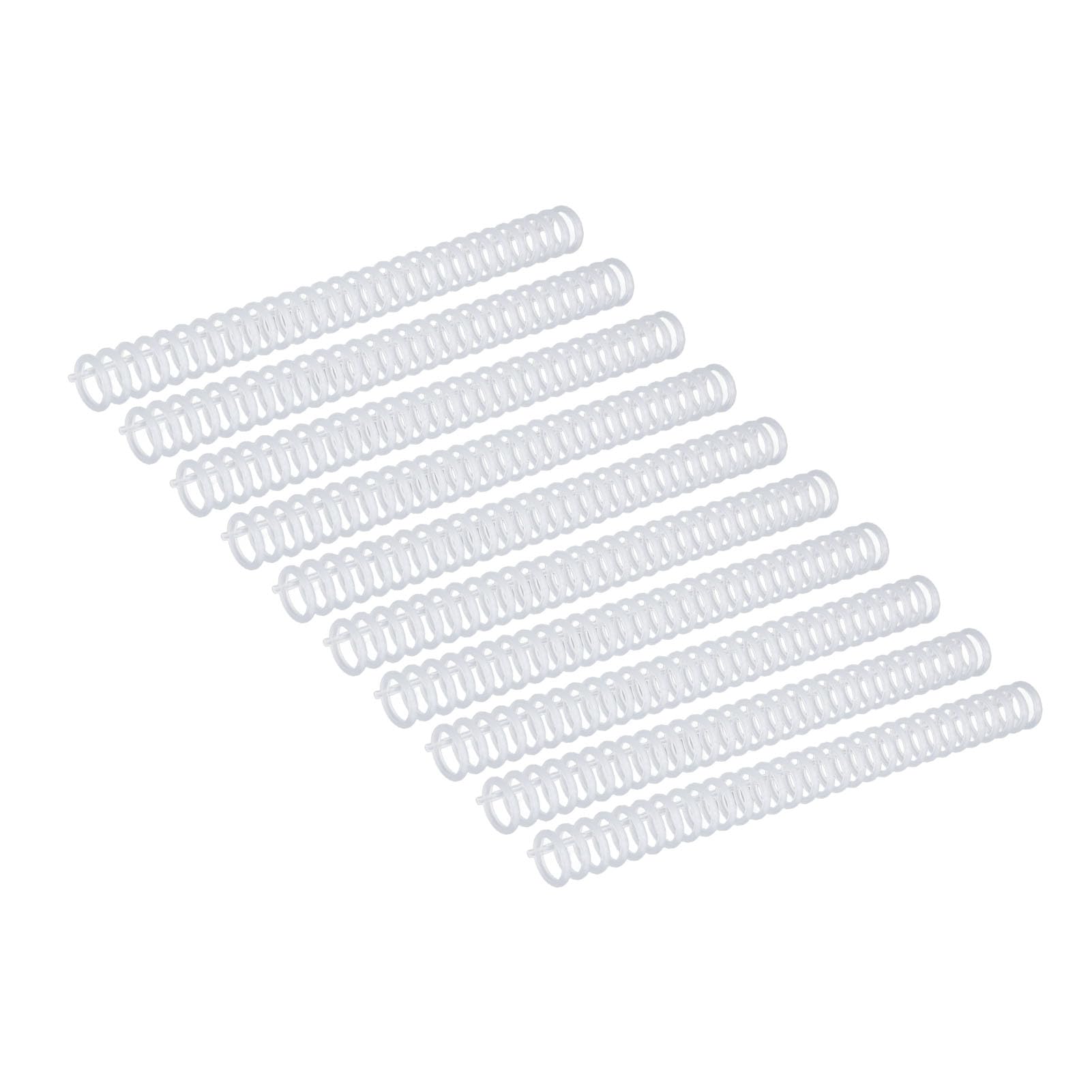10 Pcs Binding Comb, 30 Ring Binding Spine 19mm 30 Ring 150 Sheet Capacity Plastic Comb Binding Spines for A4 B5 A5 Paper (Transparent)