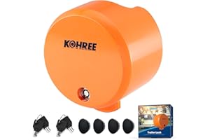 Kohree Heavy Duty Trailer Coupler Lock, RV Trailer Locks fit 2-5/16 inches, 2", 1-7/8" Couplers, Trailer Tongue Lock Trailer 