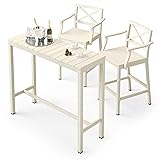 Cozyman Outdoor Bar Height Table and Chairs Set, 3