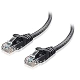 Cable Matters Snagless Cat6 Ethernet Cable (Cat6 Cable, Cat 6 Cable) in Black 25 ft