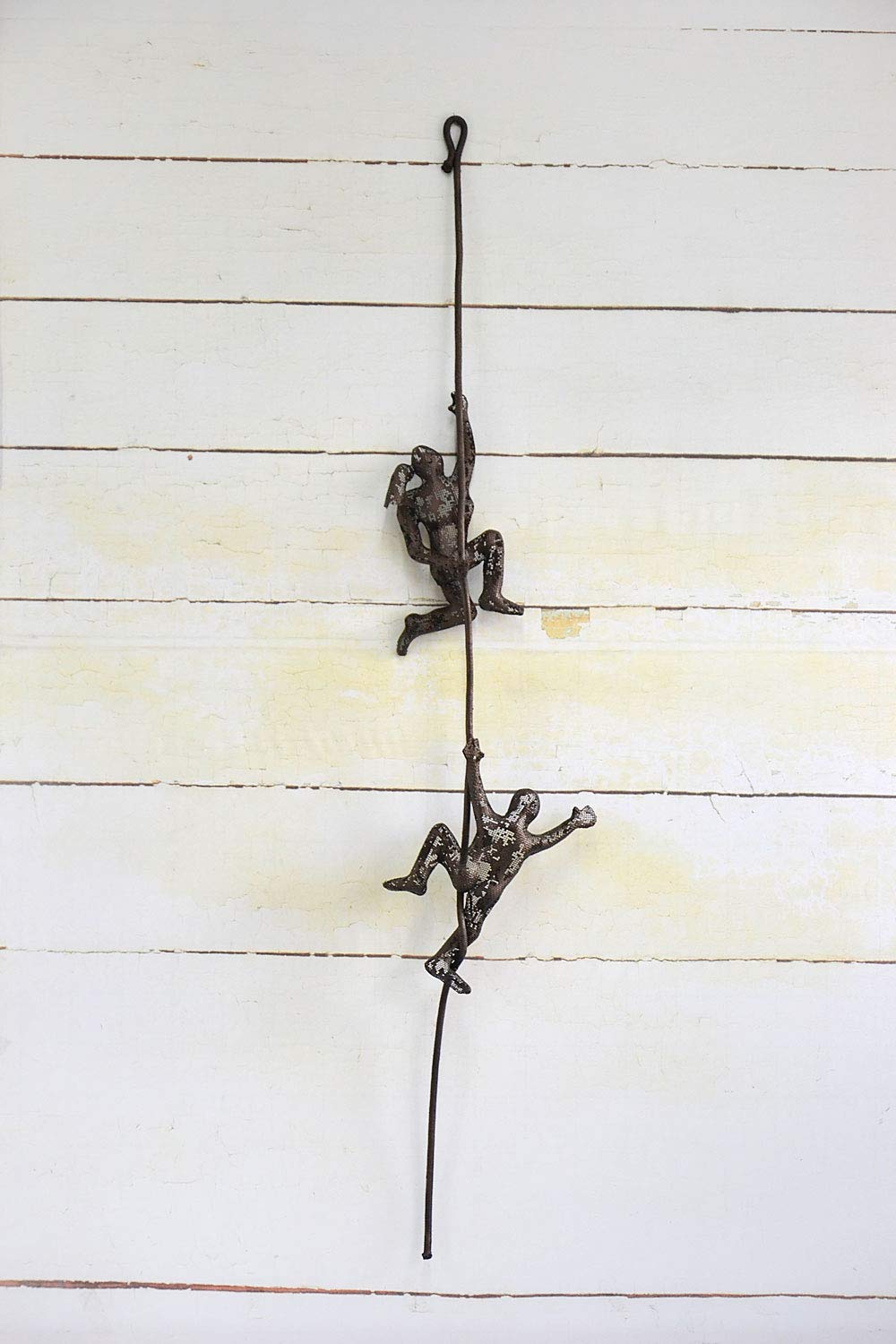 Amazon Com Set Of 2 Miniature Climbing Man Sculpture Metal Wall