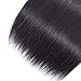 Allrun Hair Brazilian Straight Human Hair 3 Bundles (16 18 20inch) Unprocessed Virgin Human Weave Hair Natural Black for Women 95-105g/1 Bundles