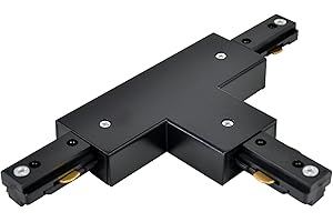 H Track I Connector H Type Single Circuit 3-Wire-1 Track Lighting Kit for H Track System Track Lighting Accessories 110V (Bla