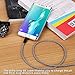Micro USB Cord, Eversame Bundle of 5 6.6Ft/2M Nylon Braided High Speed Sync Quick Charging USB 2.0 A Male to Micro B Cable Compatible Compatible For Galaxy S6/S4/Note 4 (Black)