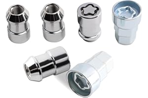 YWPXMY M12 x 1.5 Wheel Lock Lug Nut kit Anti Theft Compatible with Accord Civic Odyssey CR-V Prelude Avenger Neon Daytona Caravan Escape Focus Celica ES300 ES330 ES350 Fusion MKZ Camaro & More Replace 24210