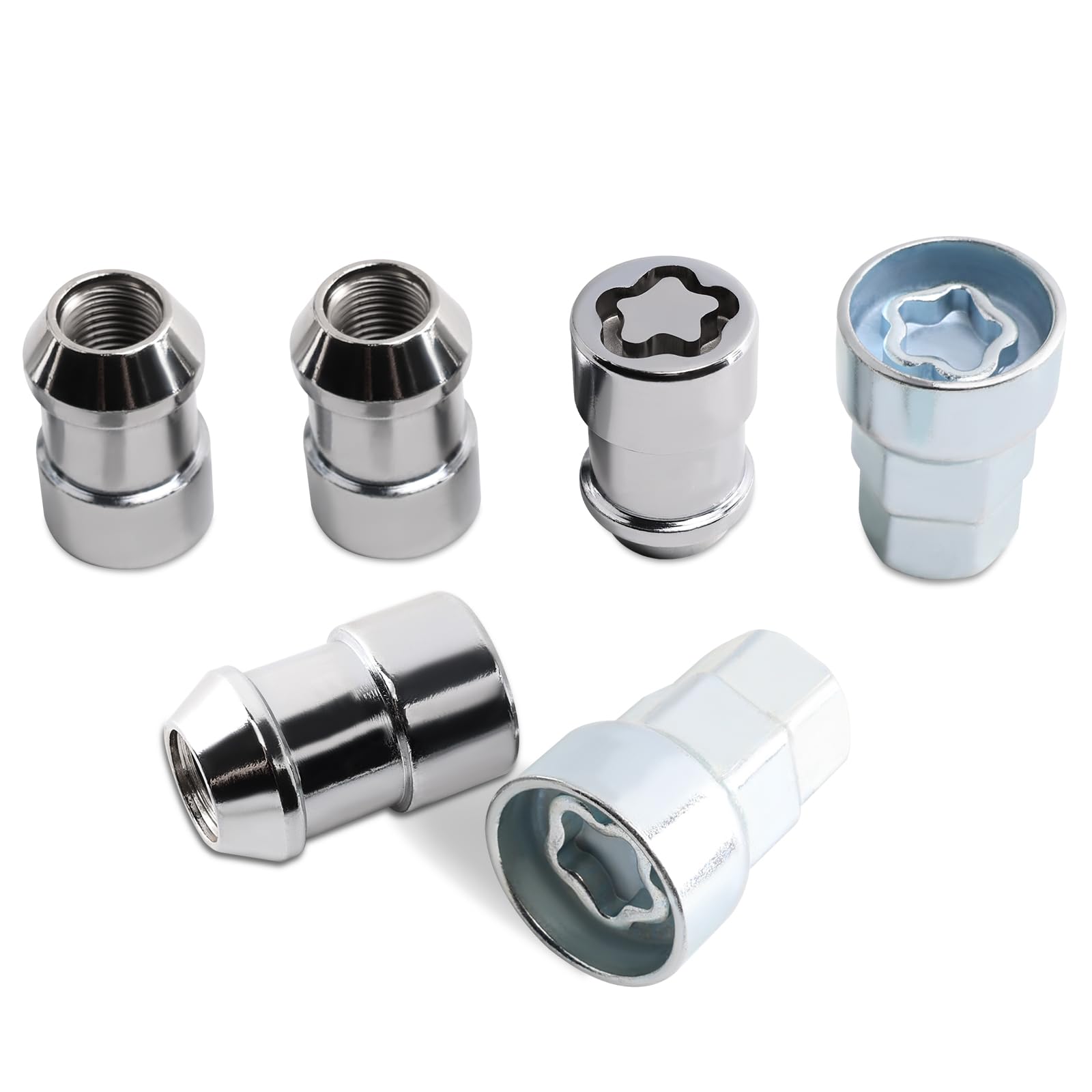 Photo 1 of M12 x 1.5 Wheel Lock Lug Nut kit Anti Theft Compatible with Accord Civic Odyssey CR-V Prelude Avenger Neon Daytona Caravan Escape Focus Celica ES300 ES330 ES350 Fusion MKZ Camaro & More Replace 24210