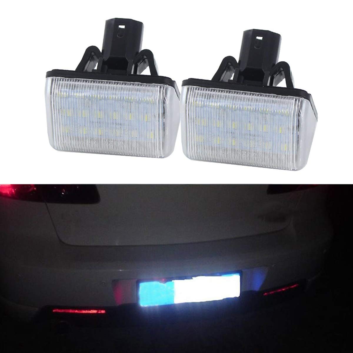 GOFORJUMP 2pcs 18LED License Plate Light for M/azda CX-7 Speed 6 M/azda Speed6 2012 CX-5 Car Styling Auto Parts Accessories Auto