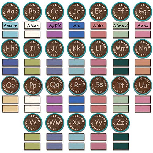 176 Pcs Alphabet Word Bulletin Board for Classroom Wall Alphabet Letter