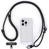 project-cb Cell Phone Lanyard 1,Phone Tether Tab 2,Phone Crossbody Strap,Lanyards for Around the Neck,Adjustable Phone Strap(Black-B)