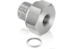 LARLANSZ LS Engin Swap Oil Pressure Sensor Adapter M16 1.5 Adapter to 1/8 NPT for All GM LS Engines LS1 LSX LS3 4.2L 4.3L 4.8L 5.3L 6.0L 6.2L