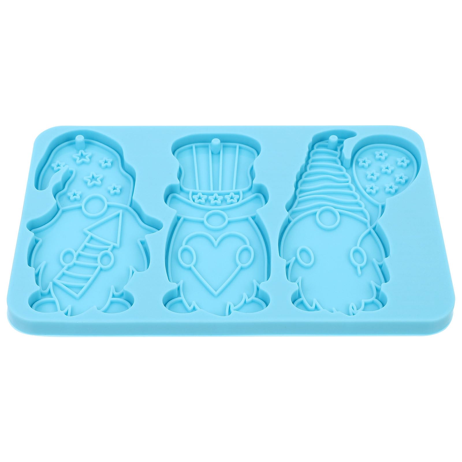 Christmas Silicone Moulds Gnome Keychain Mold Chocolate Moulds Candy Cake Muffin Jelly Baking Molds Soap Craft Christmas Mould for Home Cake Decoration Present DIY