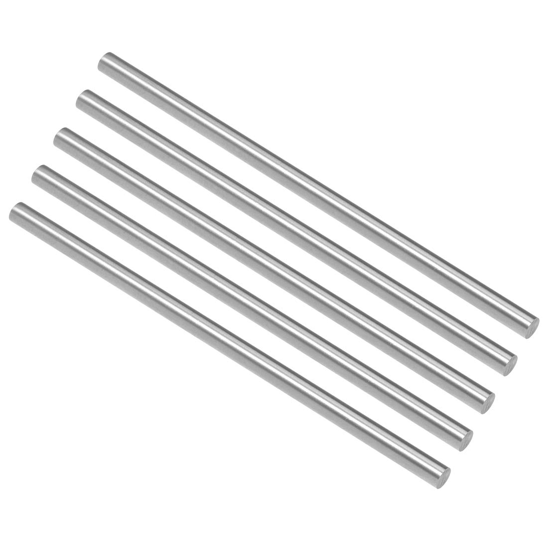 sourcing map Round Steel Rod, 4.3mm HSS Lathe Bar Stock Tool 100mm Long, for Shaft Gear Drill Lathes Boring Machine Turning Miniature Axle, Cylindrical Pin DIY Craft Tool, 5pcs