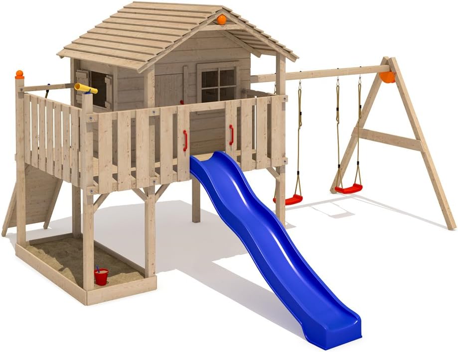 swing and climbing frame
