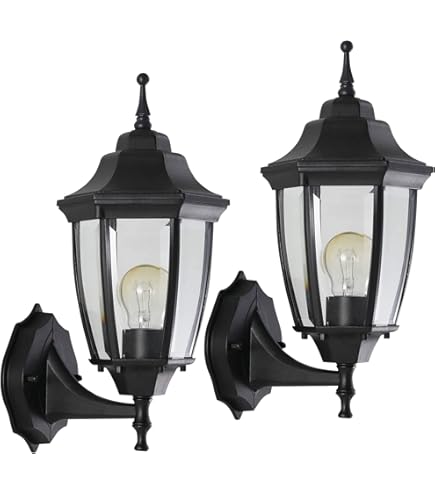 Hampton Bay Lighting 14.5 in. Black Dusk to Dawn Decorative